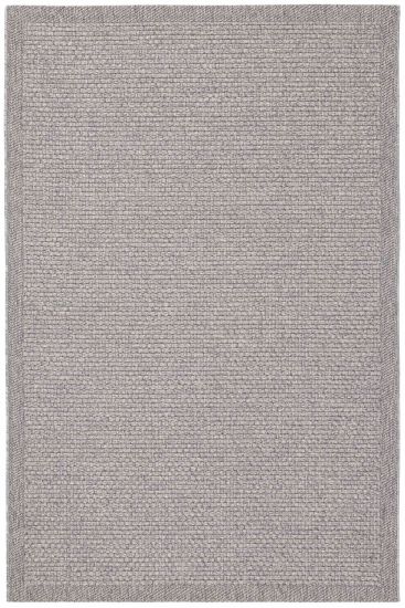 Orizin Grey Bordered Plain Outdoor Area Rug