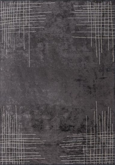 Fiesta Grey & Cream Abstract Modern Rug