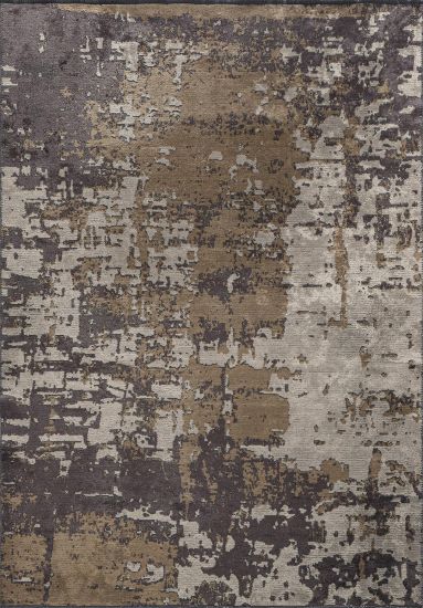 Flame Cream & Brown Abstract Outdoor Rug