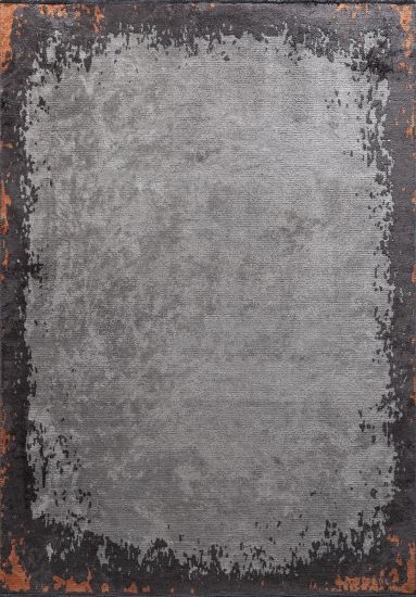 Frieda Grey Abstract Living Room Rug