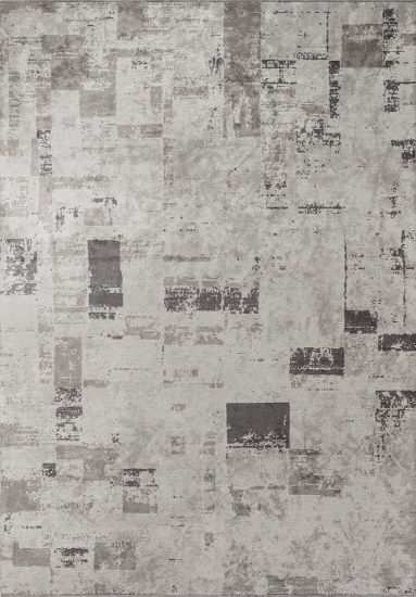 Flitch Grey Abstract Living Room Rug