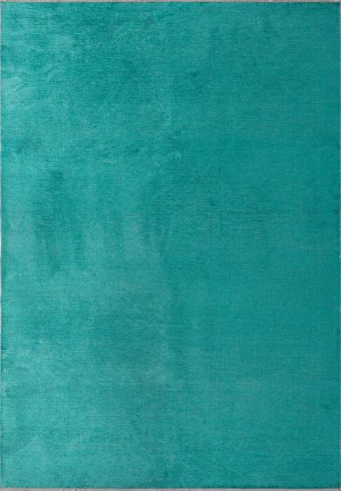 Fresco Green Plain Living Room Rug