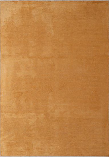 Yellow Fresco Plain Living Room Area Rug