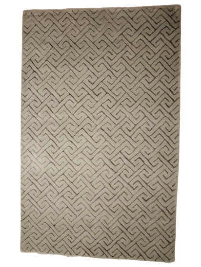 Modern Grey Harmony Hand-Tufted Abstract Rug