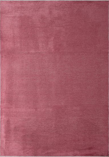 Modern Red Fresco Plain Area Rug