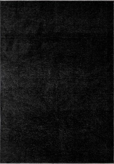 Fresco Black Plain Modern Rug
