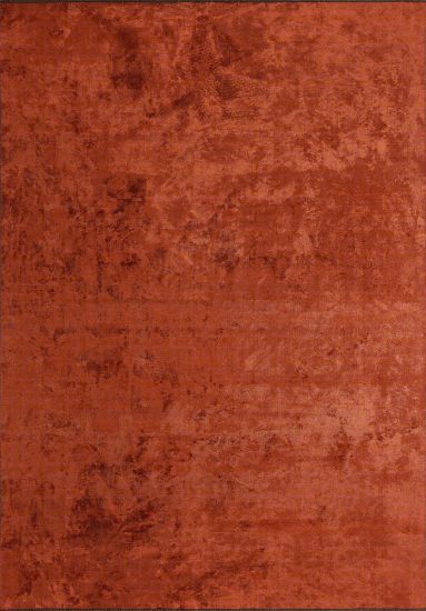 Elantro Orange Abstract Living Room Rug