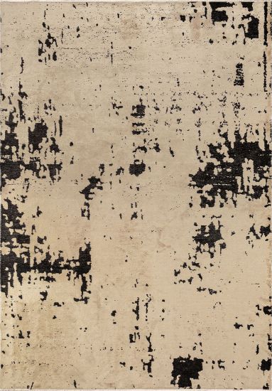Enchant Beige & Black Abstract Modern Rug