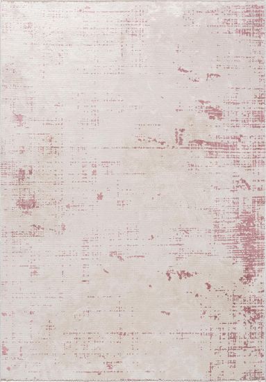 Essence Cream & Pink Abstract Area Rug