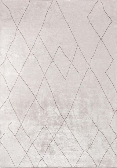 Eploch  Abstract Cream & Grey  Modern Area Rug