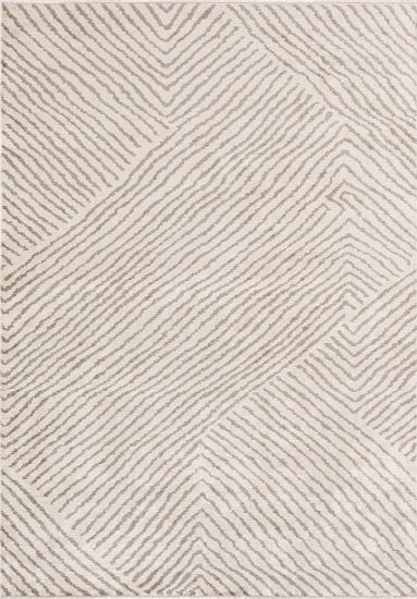 Ergot Beige & Grey Abstract Modern Rug