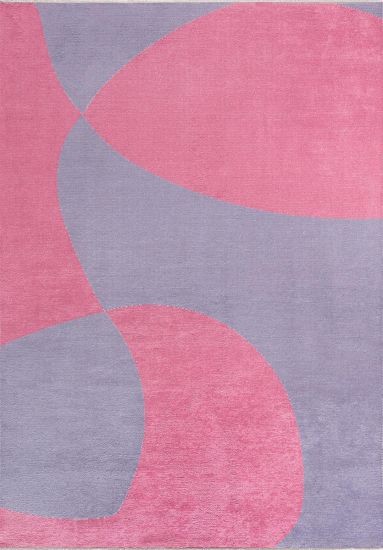 Elaxes Abstract Blue & Green Living Room Rug