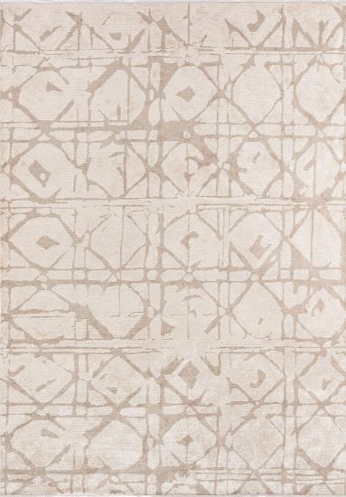Pirlanto Geometric Grey & Cream Modern Rug