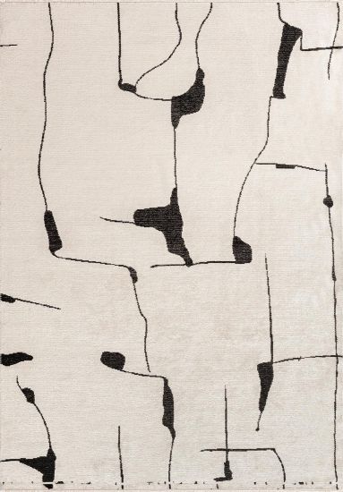 Elementale Abstract Cream & Grey Area Rug