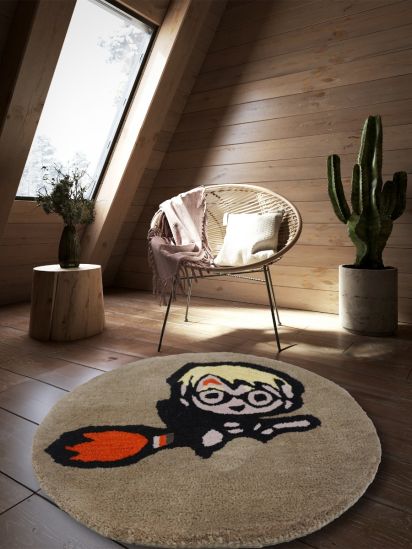 Brown & Black Hand-Tufted Kids Modern Rug