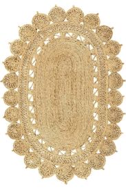 Steptil Brown Jute & Sisal Bohemian Outdoor Area Rug