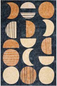 Carnival85 Charcoal Cream Kids Living Room Rug