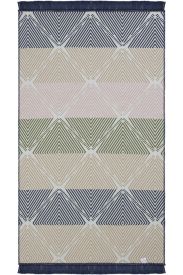 Lovely85 White Cream Geometric Chevron Bedroom Rug