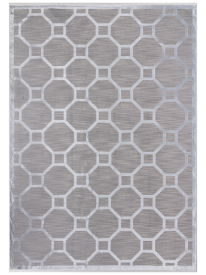 Infinic Grey Patterned Area Rug