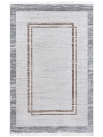Arti Grey Modern Bordered Living Room Rug-120x180