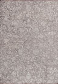 Aesthetics Grey & Brown Floral Indoor Rug