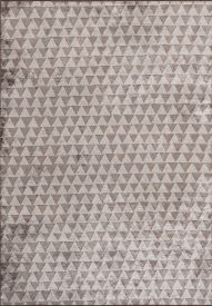 Spirited Grey Brown Geometric Modern Rug