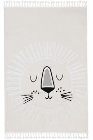Sparcle Cream Kids Living Room Rug