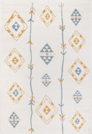 Yorkshire Yarn Geometric Rug