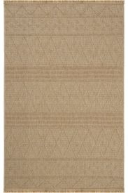 Haptir Brown Jute & Sisal Trellis Outdoor Area Rug