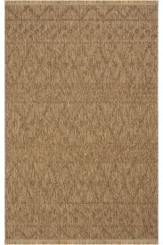 Haptir Jute & Sisal Trellis Brown Outdoor Area Rug
