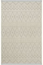 Haptir Grey Jute & Sisal Trellis Outdoor Area Rug