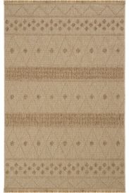 Brown Haptir Jute & Sisal Trellis Outdoor Area Rug