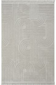 Stoprin Grey Modern Geometric Area Rug