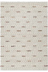 Eltape Cream & Grey Geometric Area Rug