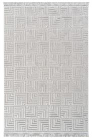 Stoptral Grey Modern Patterned Living Room Rug