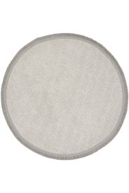 Mikasa85 Beige Grey Plain Bordered Living Room Rug