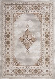 Bravura Beige Cream Modern Persian & Oriental Bedroom Rug
