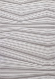 Virelle Cream Grey Modern Geometric Area Rug