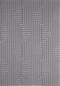 Trunelle Grey Geometric Scandi Indoor Rug