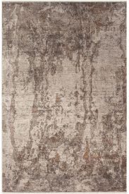 Emirgan85 Brown Beige Distressed Bedroom Rug