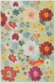 Coloris85 Multicolour Floral Living Room Rug