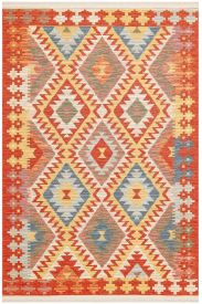 Beykoz85 Multicolour Modern Geometric Area Rug