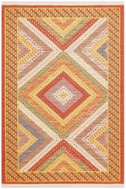 Beykoz85 Multicolour Geometric Bordered Area Rug