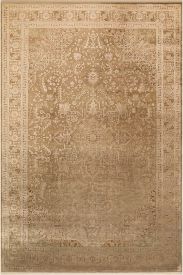 Hisar85 Brown Beige Persian & Oriental Distressed Bedroom Rug