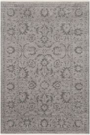 Azelia85 Grey Cream Modern Floral Bedroom Rug