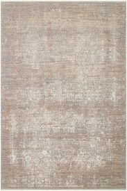 Lavina85 Beige Cream Modern Distressed Living Room Rug