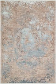 Lavina85 Beige Grey Distressed Living Room Rug