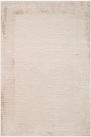 Leona85 Beige Cream Bordered Distressed Living Room Rug