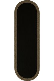 Luke85 Black Gold Plain Indoor Rug