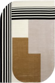 Design85 Multicolour Geometric Bedroom Rug